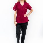 Bluza Medicala cu Fermoar si 3 Buzunare