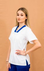 Bluza Medicala cu Fermoar si 3 Buzunare
